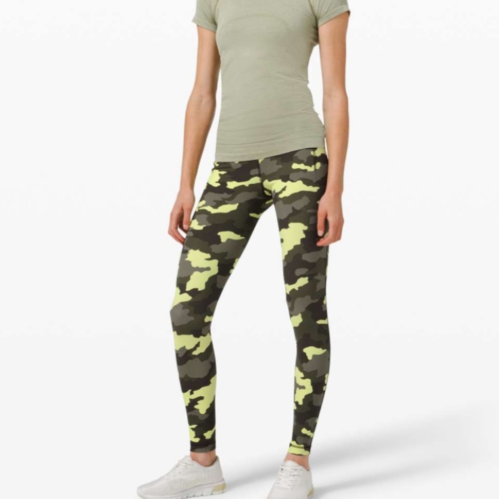 Lululemon Swift Speed High-Rise Camo Green Multi - Picture 6 of 7